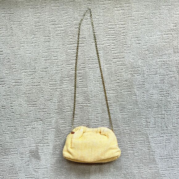 Mansur Gavriel Mini Cloud Woven Clutch in Natural with Chain Strap - Picture 2 of 13